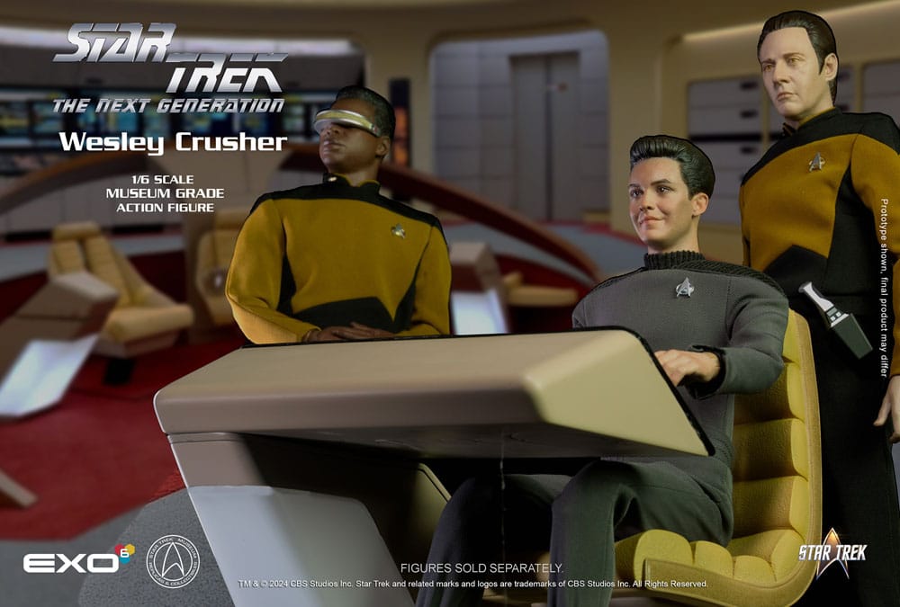 EXO-6 Raumschiff Enterprise Das nächste Jahrhundert Wesley Crusher 1/6 Actionfigur
