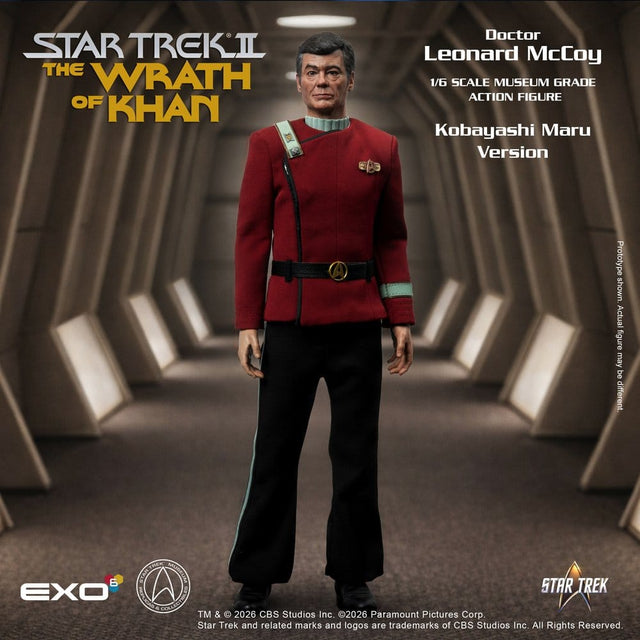 EXO-6 Star Trek II Der Zorn des Khan Dr. Leonard McCoy Kobayashi Maru Version 1/6 Actionfigur