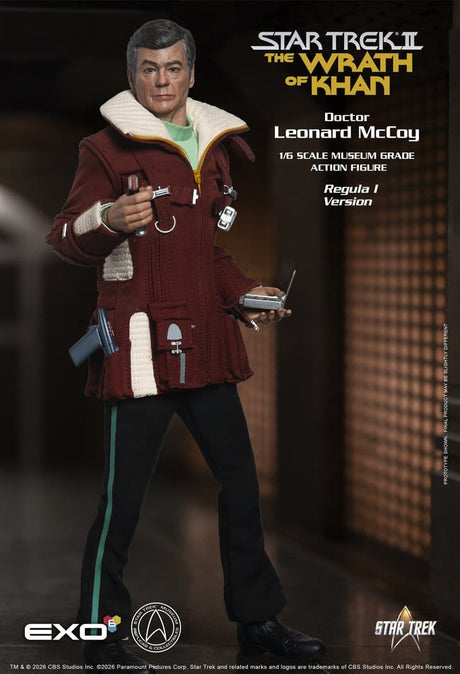 EXO-6 Star Trek II Der Zorn des Khan Dr. Leonard McCoy Regula I Version 1/6 Actionfigur
