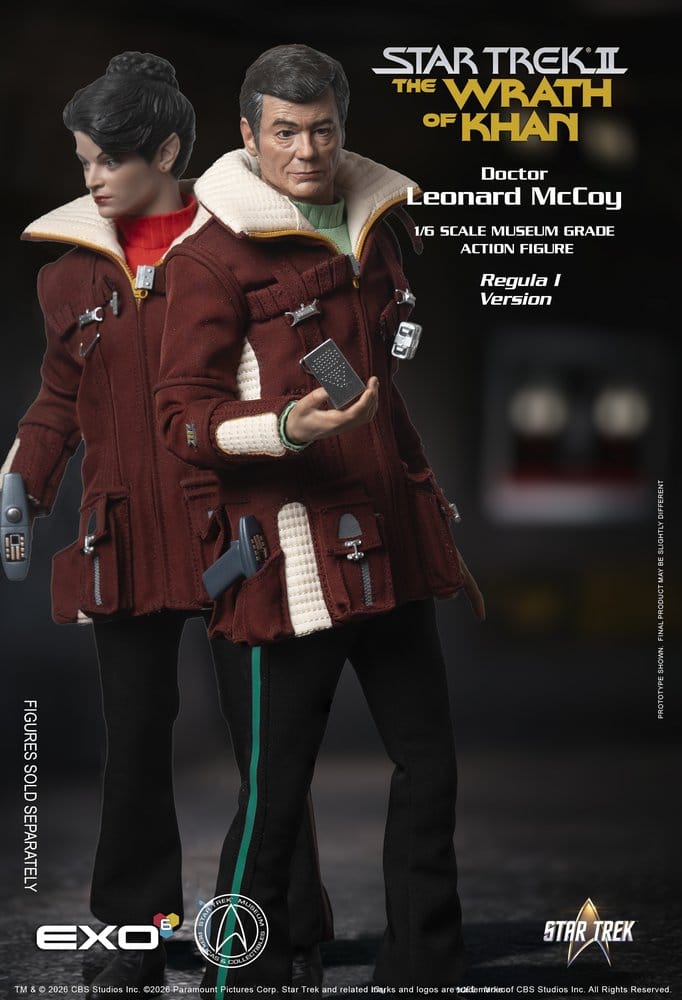 EXO-6 Star Trek II Der Zorn des Khan Dr. Leonard McCoy Regula I Version 1/6 Actionfigur