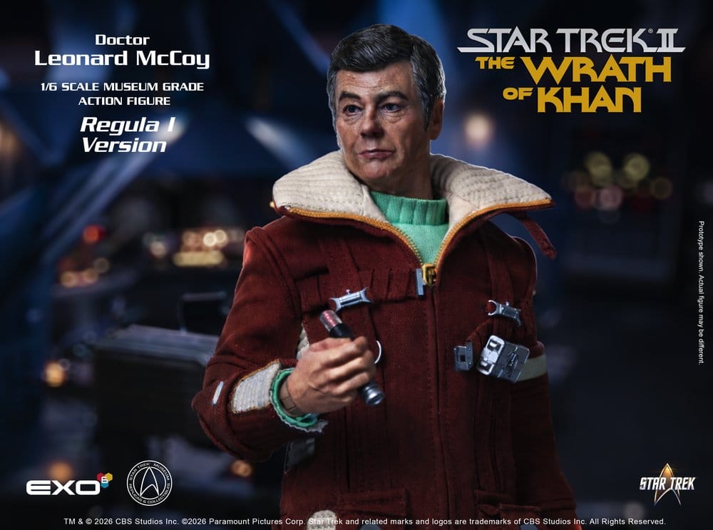 EXO-6 Star Trek II Der Zorn des Khan Dr. Leonard McCoy Regula I Version 1/6 Actionfigur