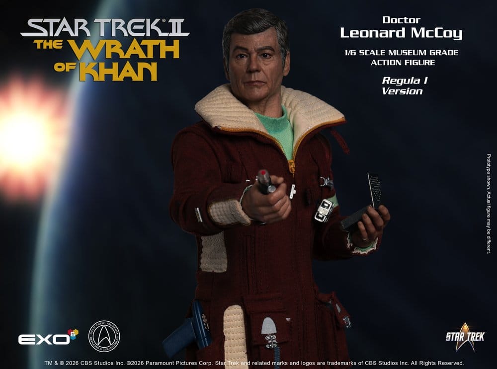 EXO-6 Star Trek II Der Zorn des Khan Dr. Leonard McCoy Regula I Version 1/6 Actionfigur