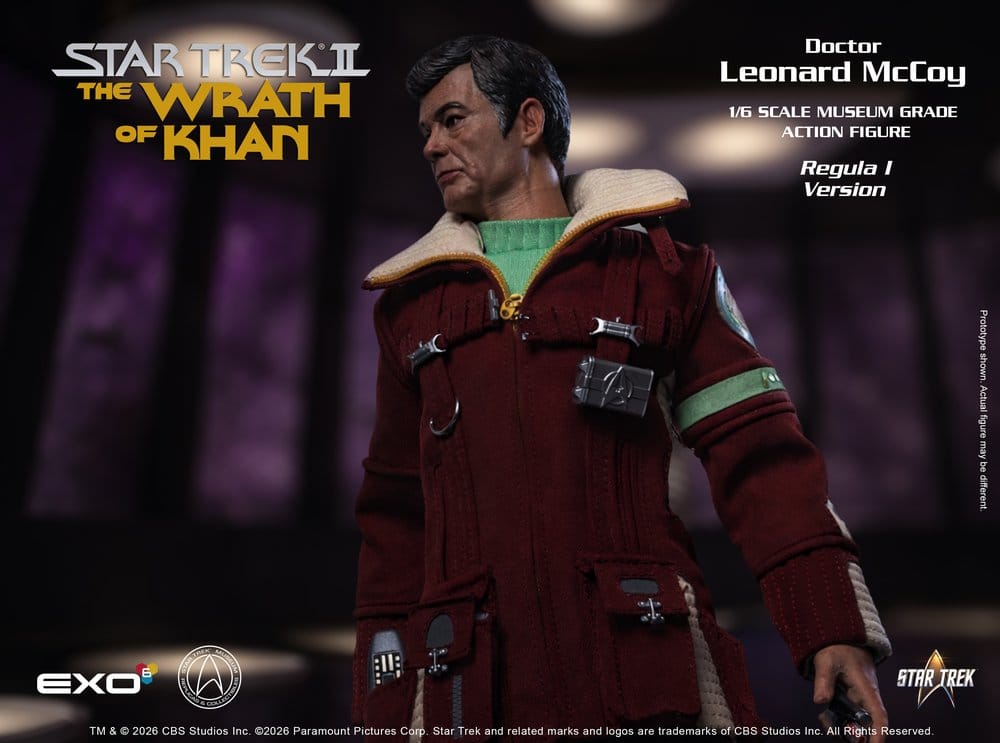 EXO-6 Star Trek II Der Zorn des Khan Dr. Leonard McCoy Regula I Version 1/6 Actionfigur