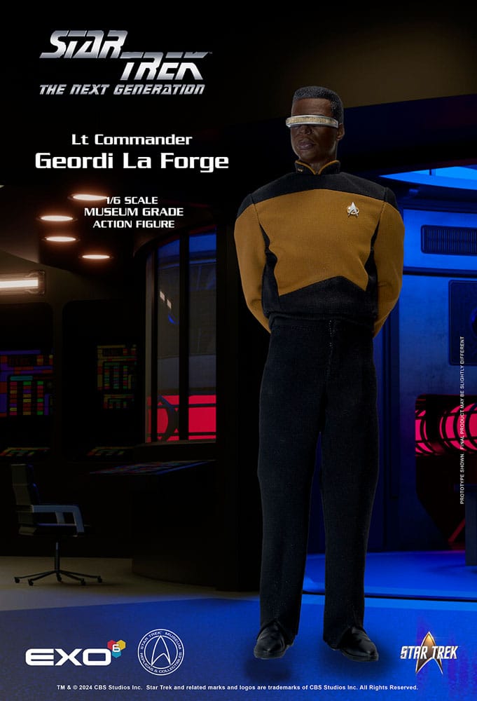 EXO-6 Star Trek The Next Generation Lt. Commander Geordi La Forge (Essentials Version) 1/6 Actionfigur