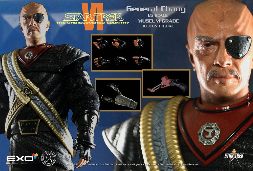 EXO-6 Star Trek VI Das unentdeckte Land General Chang 1/6 Actionfigur