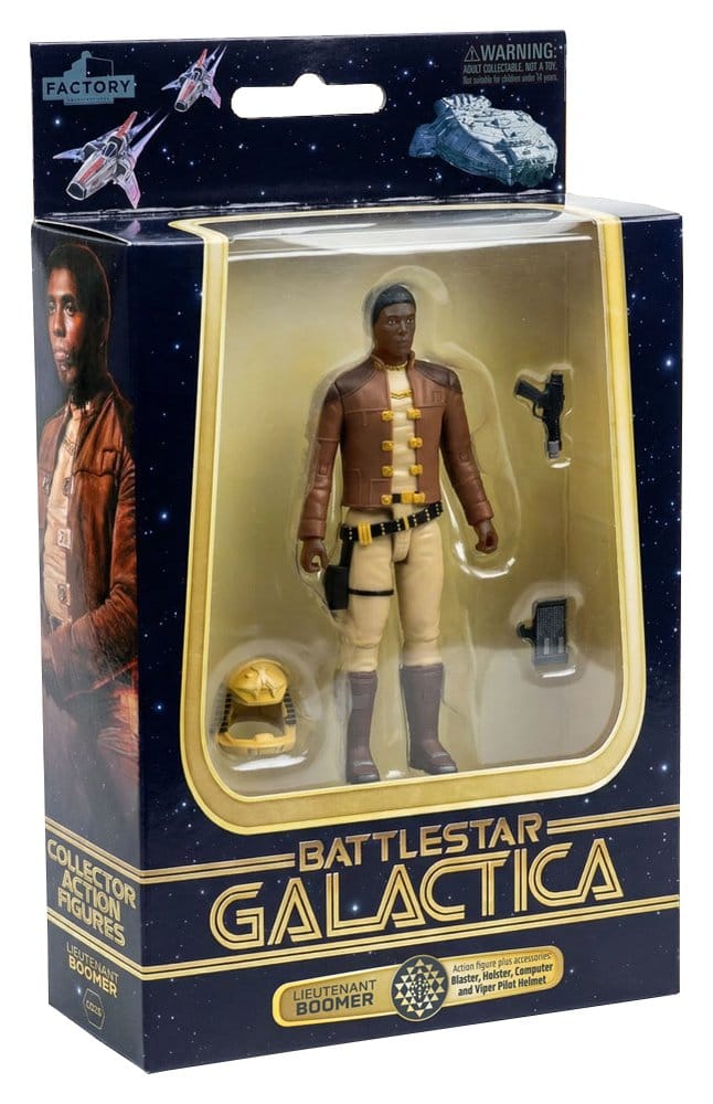 Factory Entertainment Battlestar Galactica Colonial Viper Mk & Lieutenant Boomer Actionfigur mit Fahrzeug