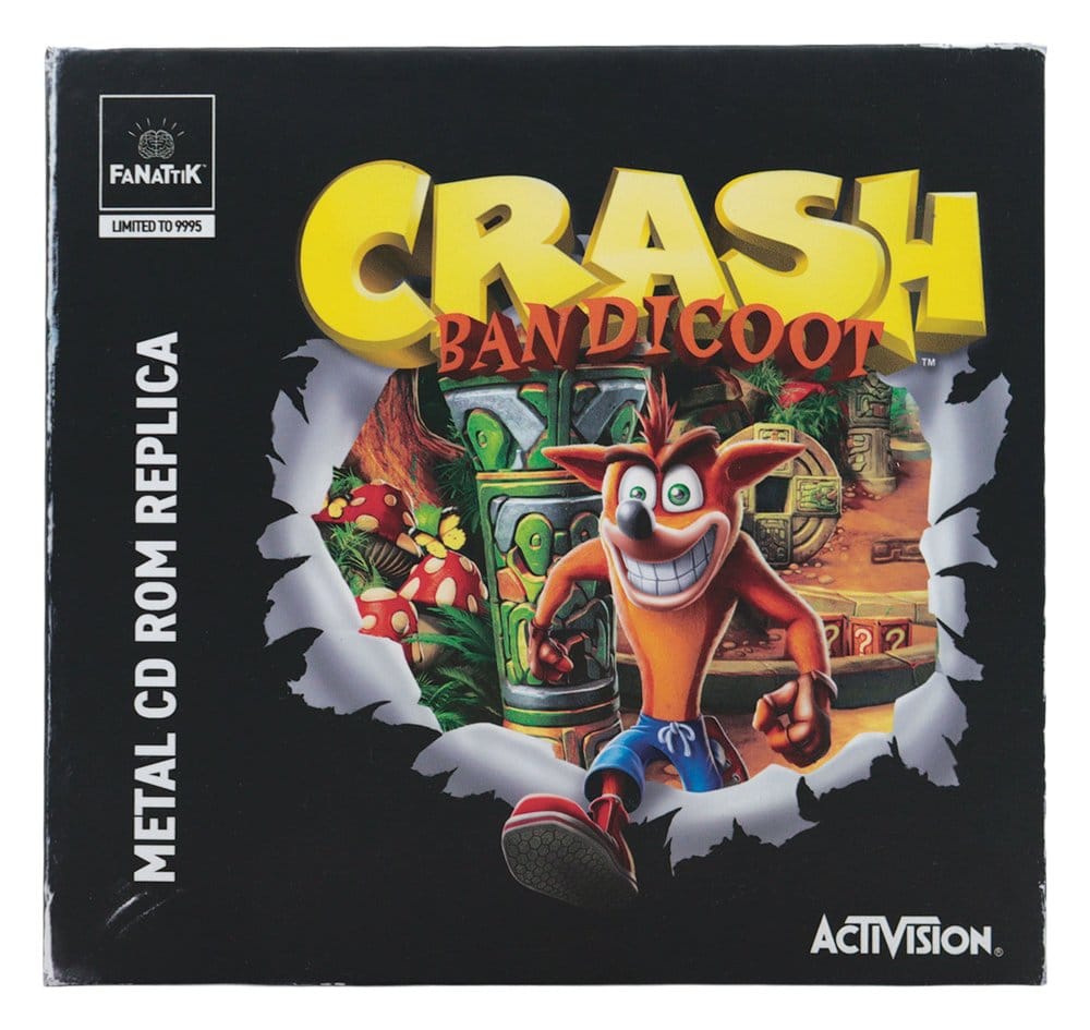 FaNaTtik Crash Bandicoot Metal CD-ROM Collectible Limited Edition Replik