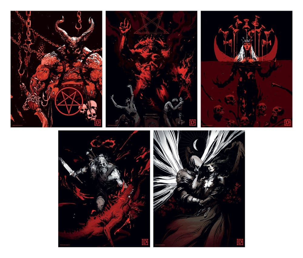 FaNaTtik Diablo Set of Five Limited Edition Kunstdruck