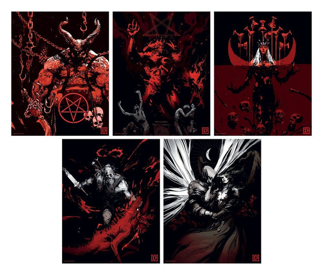 FaNaTtik Diablo Set of Five Limited Edition Kunstdruck