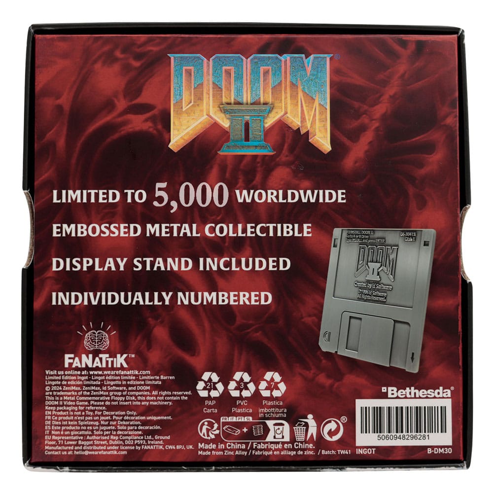 FaNaTtik Doom 2 Arena Floppy Disk Limited Edition Replik