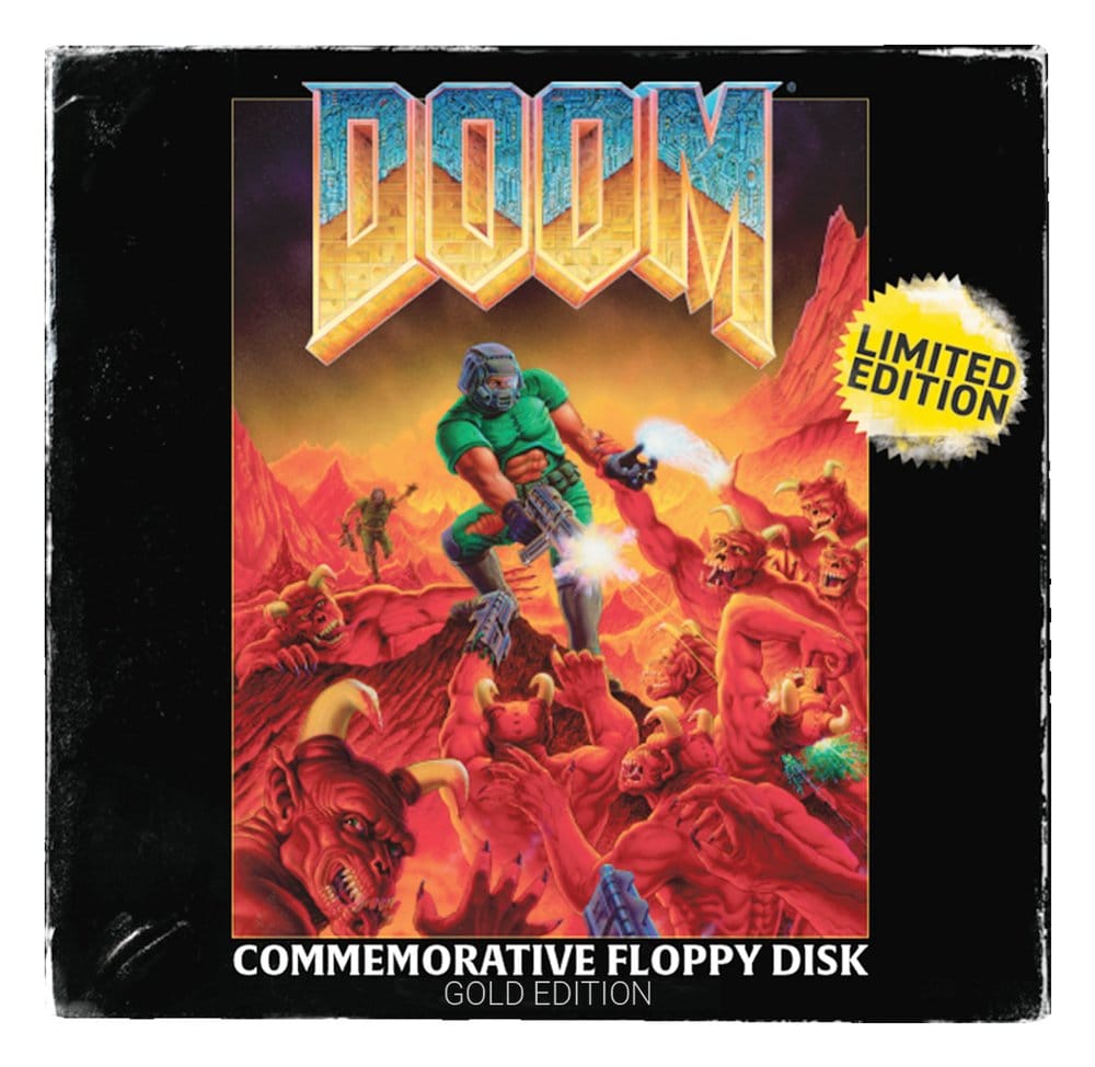 FaNaTtik Doom Floppy Disk Gold Plated Limited Edition Replik