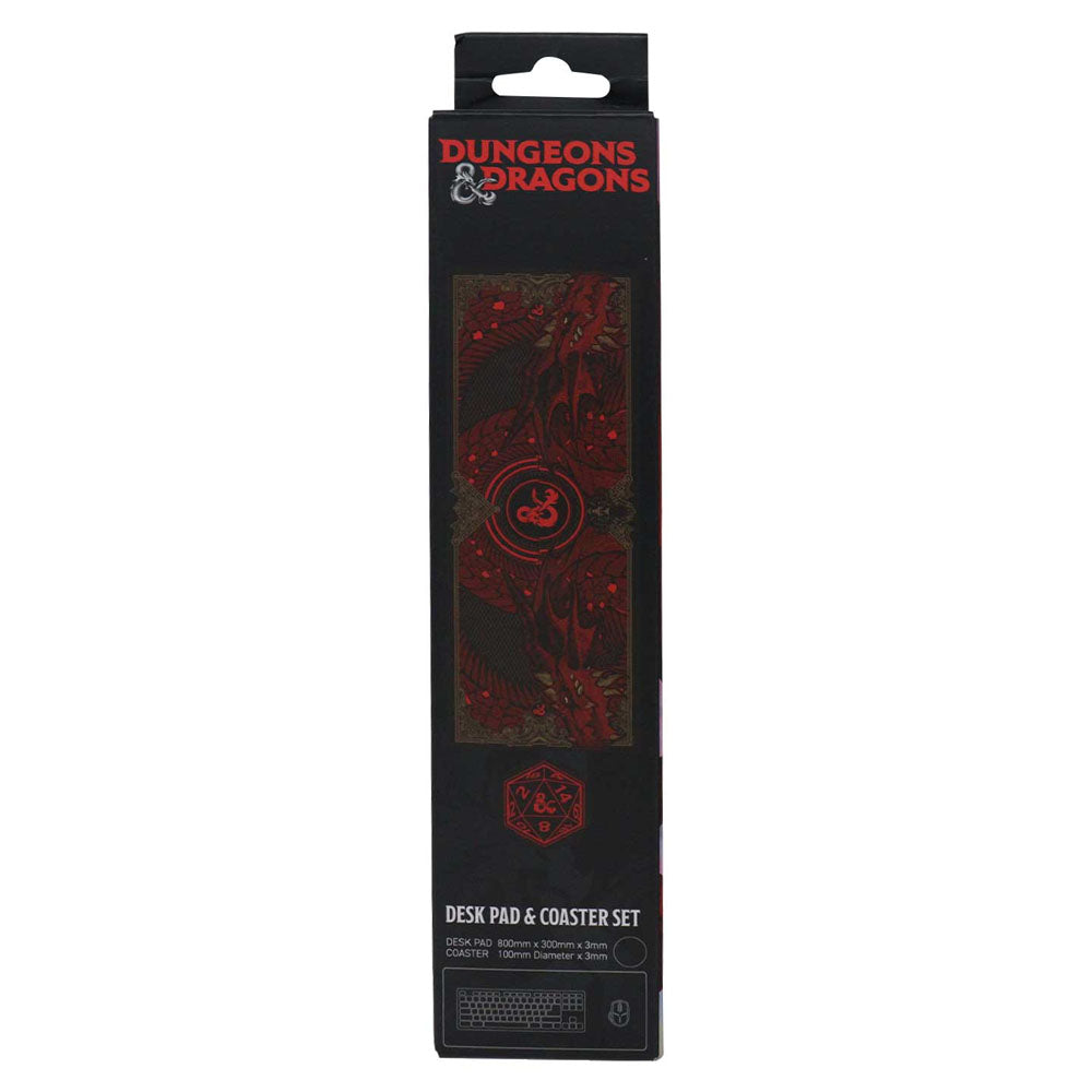 FaNaTtik Dungeons & Dragons Graphic Schreibtischunterlage & Untersetzer Set