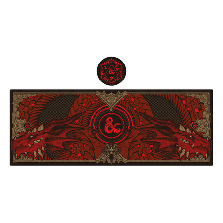 FaNaTtik Dungeons & Dragons Graphic Schreibtischunterlage & Untersetzer Set