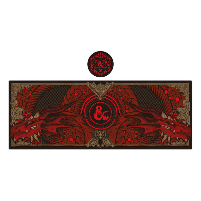 FaNaTtik Dungeons & Dragons Graphic Schreibtischunterlage & Untersetzer Set