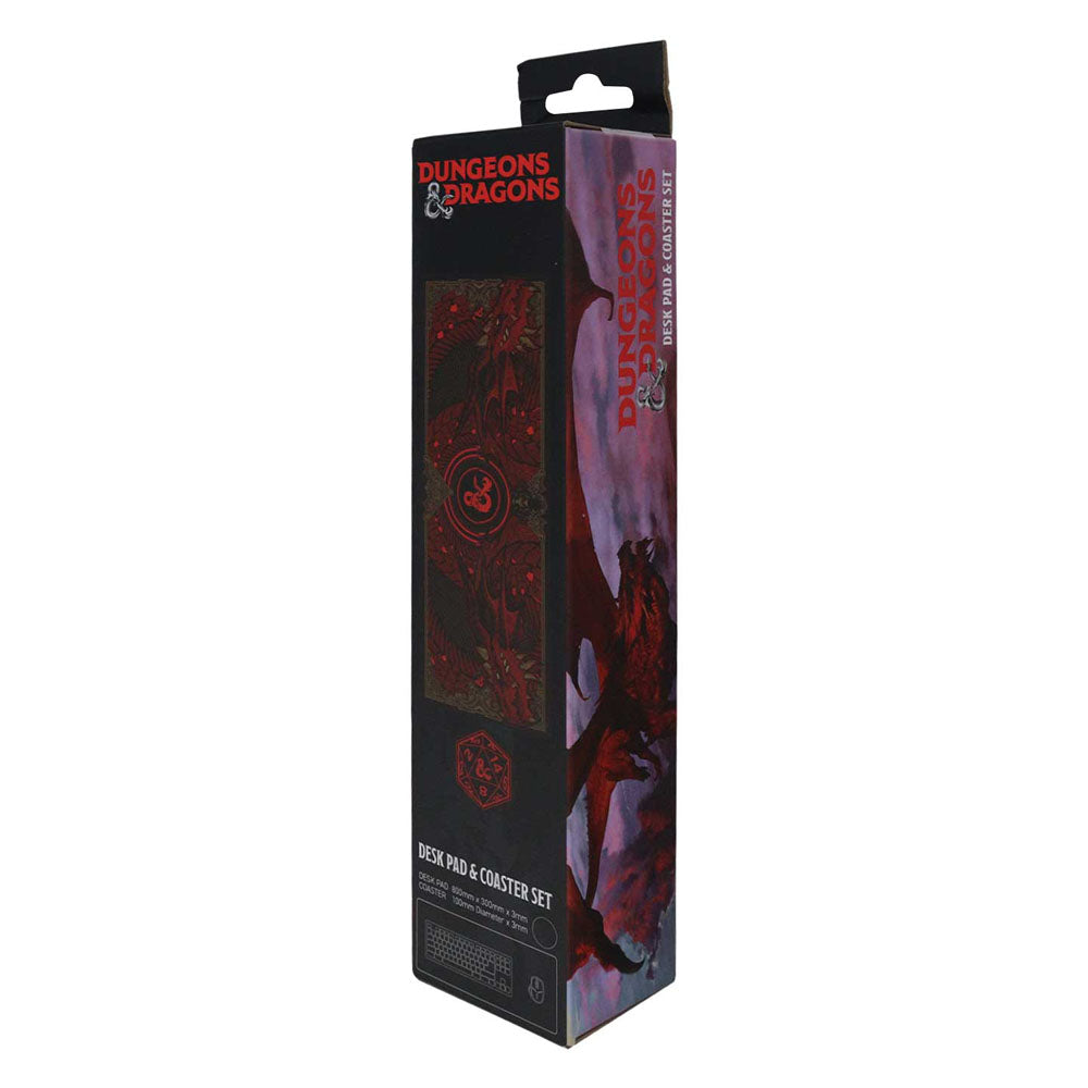 FaNaTtik Dungeons & Dragons Graphic Schreibtischunterlage & Untersetzer Set