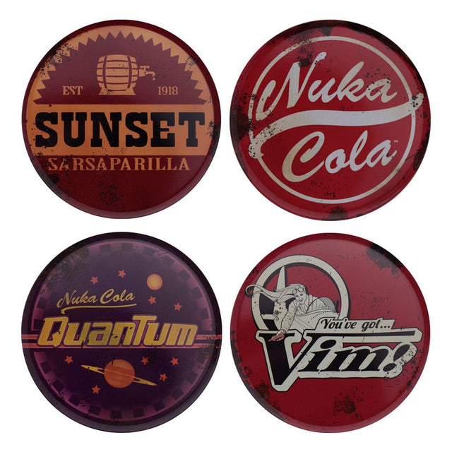 FaNaTtik Fallout Metal Drinks 4er-Pack Untersetzer