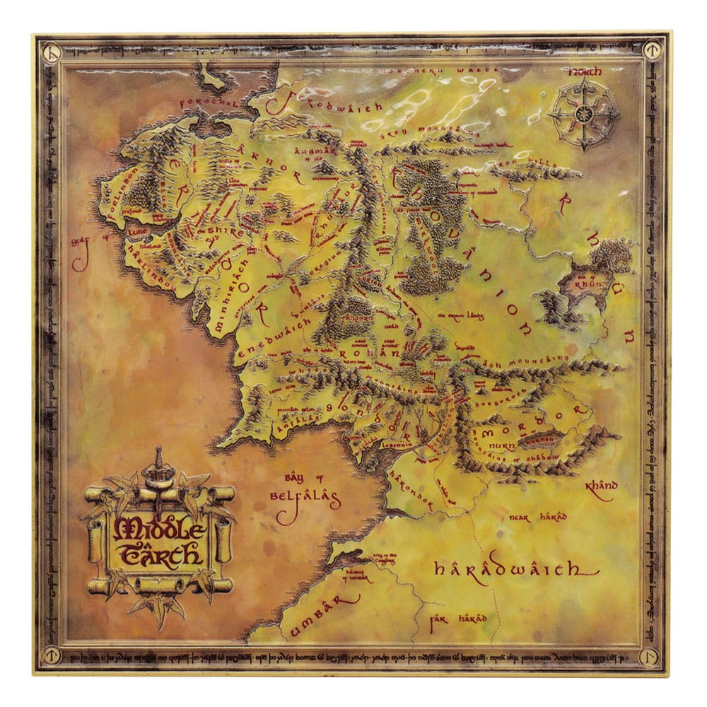 FaNaTtik Herr der Ringe Map Limited Edition Replik