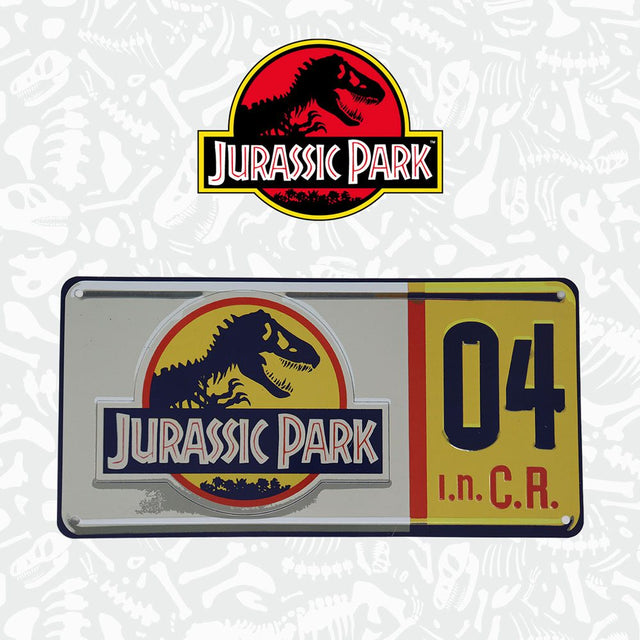 FaNaTtik Jurassic Park Dennis Nedry Nummernschild Replik