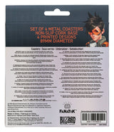 FaNaTtik Overwatch 4er-Pack Bedrucktes Metall Untersetzer