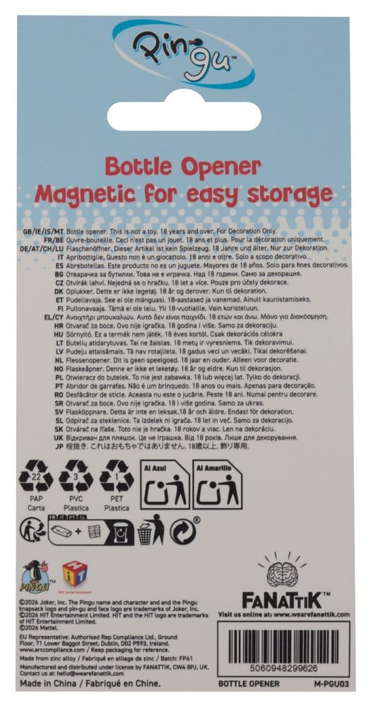 FaNaTtik Pingu Magnetic Flaschenöffner