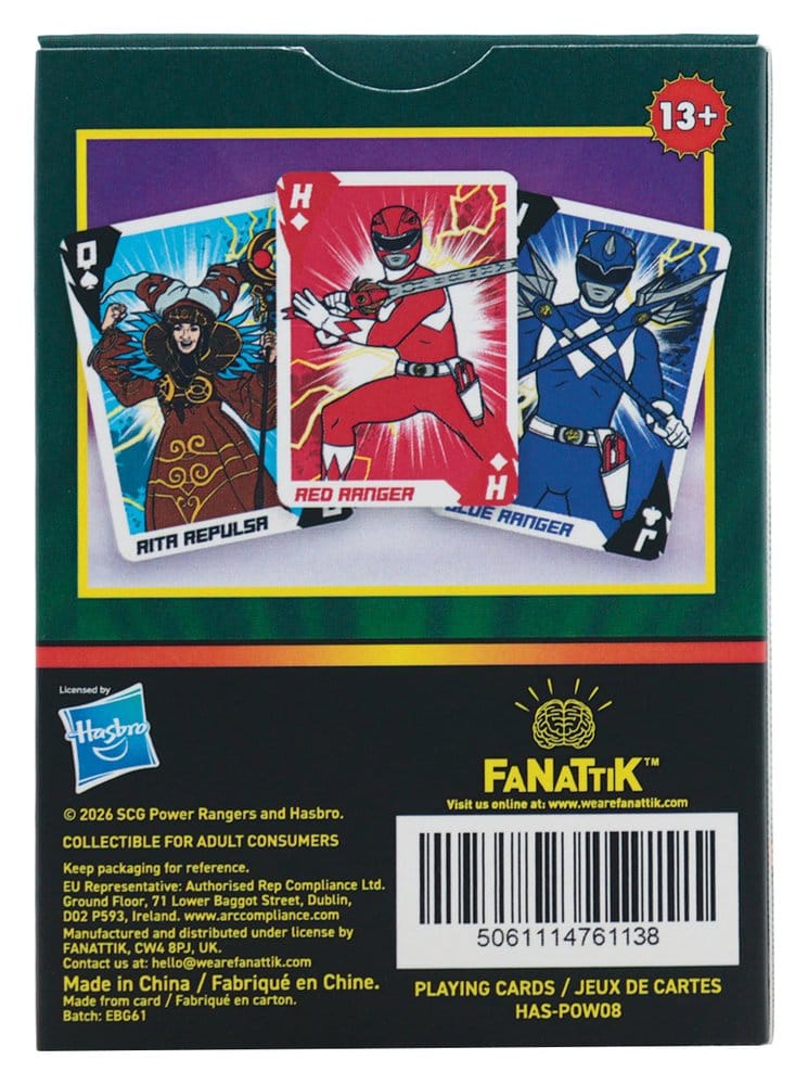 FaNaTtik Power Rangers Display (12) Spielkarten