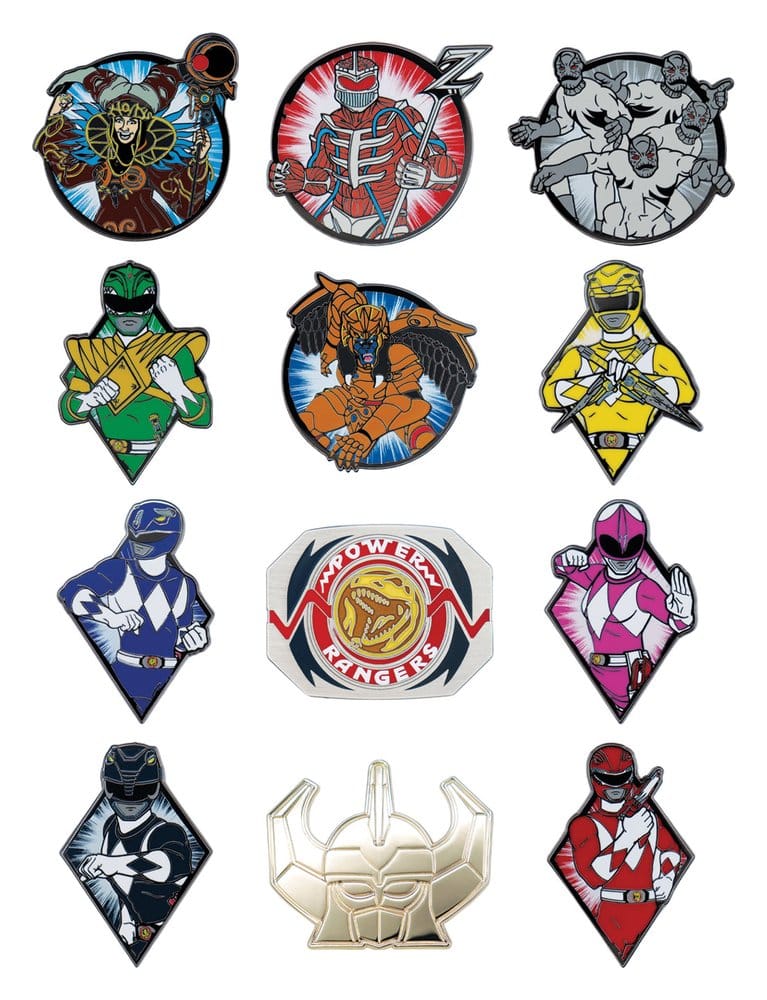 FaNaTtik Power Rangers Mystery Ansteck-Pins Blind Box Sortiment (12)