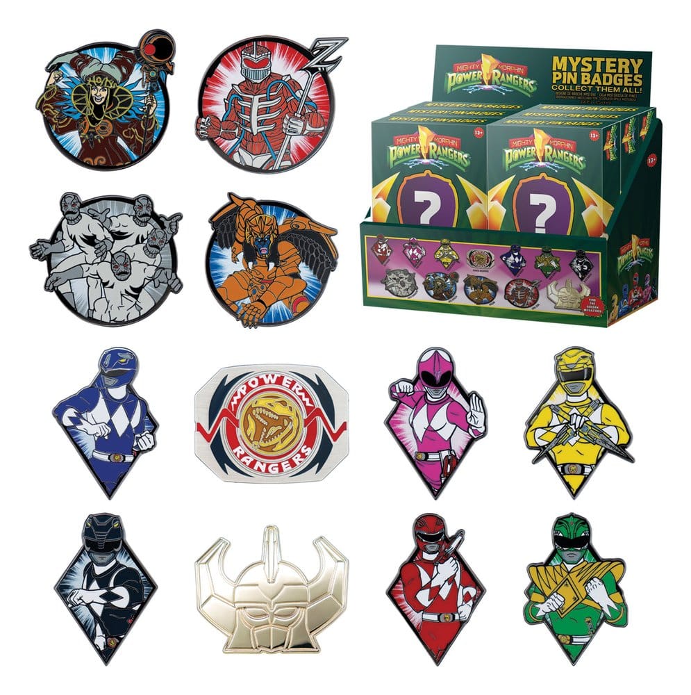 FaNaTtik Power Rangers Mystery Ansteck-Pins Blind Box Sortiment (12)