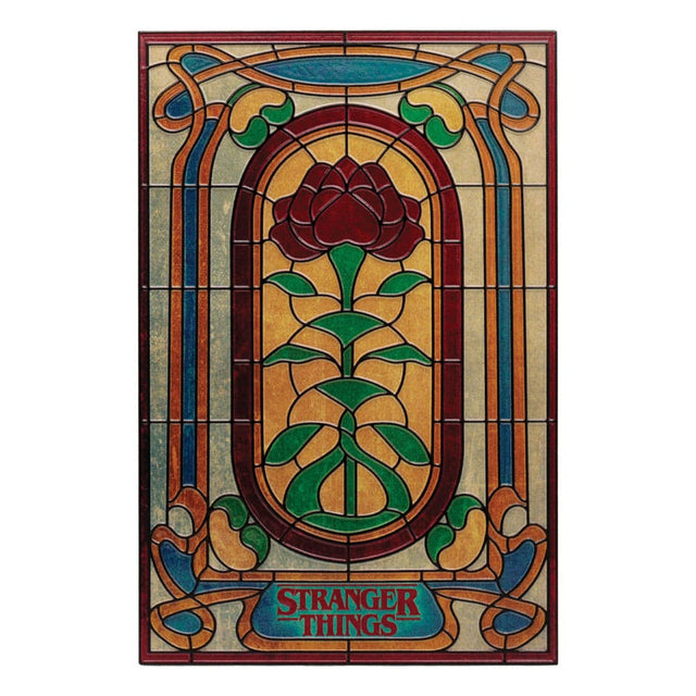 FaNaTtik Stranger Things Creel House Stained Glass Window Resinschild