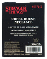 FaNaTtik Stranger Things Creel House Window Limited Edition Halskette