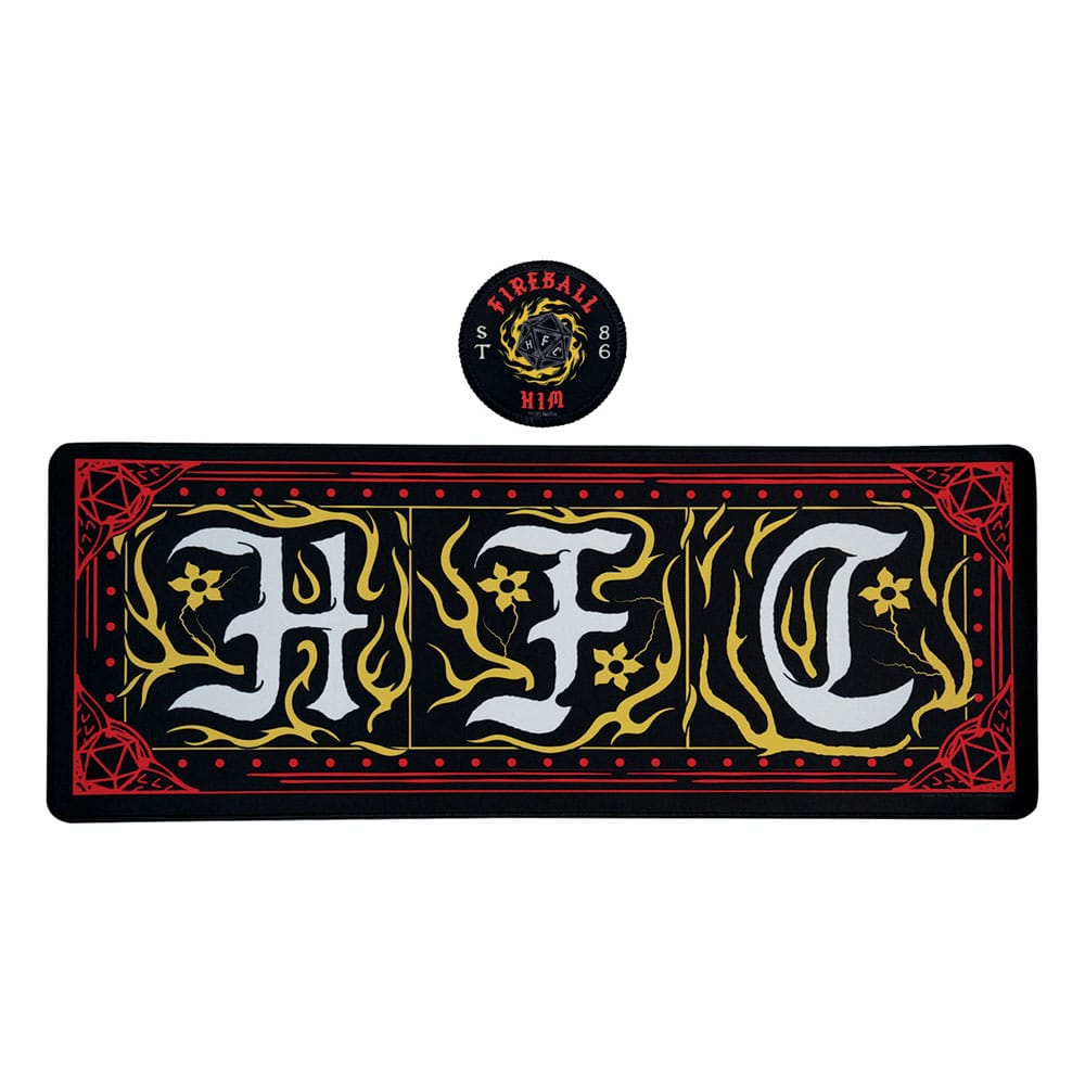 FaNaTtik Stranger Things Hellfire Club Schreibtischunterlage & Untersetzer
