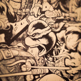 FaNaTtik Teenage Mutant Ninja Turtles Comic Limited Edition Kunstdruck