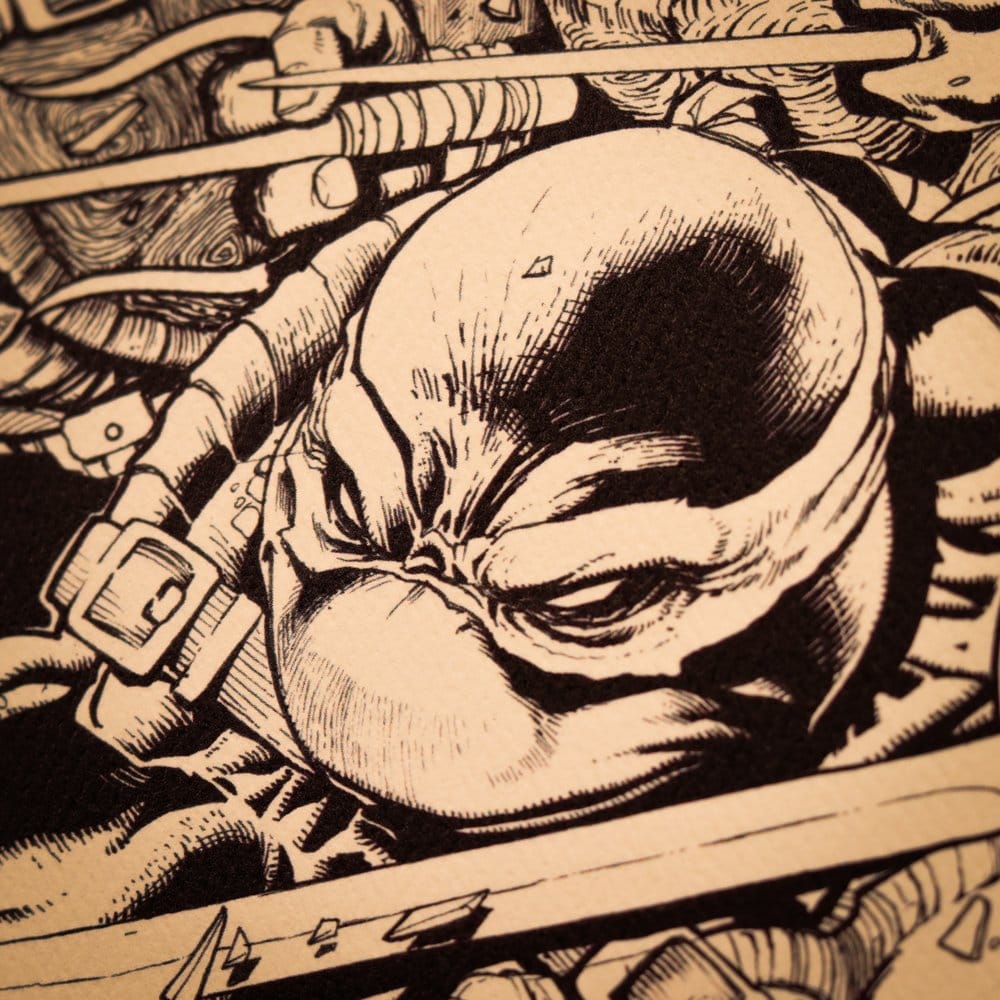 FaNaTtik Teenage Mutant Ninja Turtles Comic Limited Edition Kunstdruck