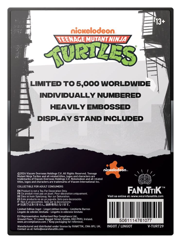 FaNaTtik Teenage Mutant Ninja Turtles Villain Limited Edition Metallbarren