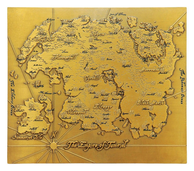 FaNaTtik The Elder Scrolls Metal Map Of Tamriel Limited Edition Replik