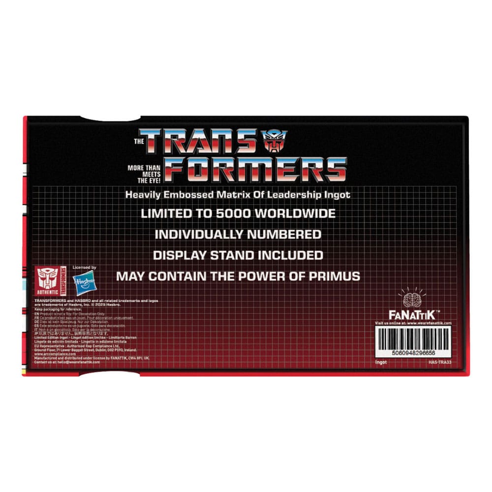 FaNaTtik Transformers Matrix Of Leadership Metal Limited Edition Replik