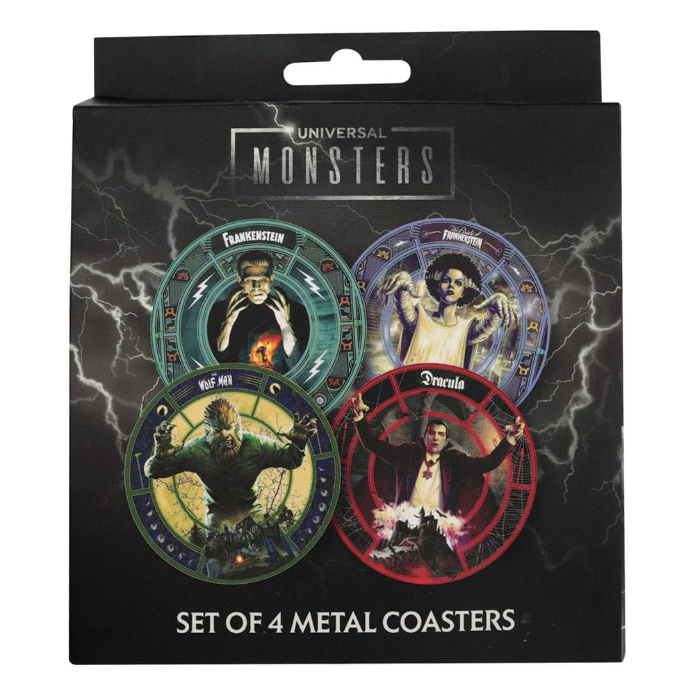 FaNaTtik Universal Monsters 4er-Pack Untersetzer