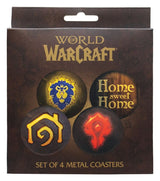 FaNaTtik World Of Warcraft 4er-Pack Bedrucktes Metall Untersetzer