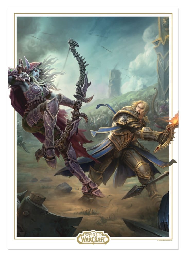 FaNaTtik World Of Warcraft Sylvanas Vs Anduin Wrynn Limited Edition Kunstdruck