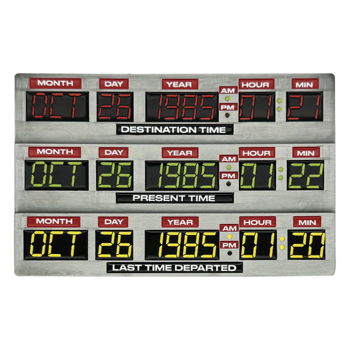FaNaTtik Zurück in die Zukunft Time Circuit Limted Edition Metallbarren