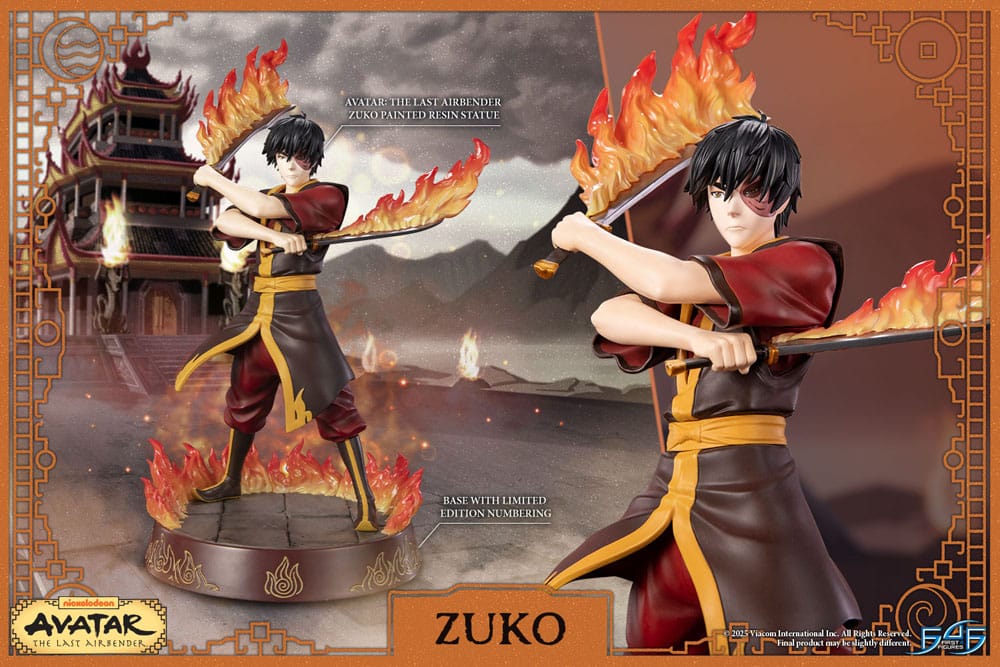 First 4 Figures Avatar Der Herr der Elemente Zuko Statue