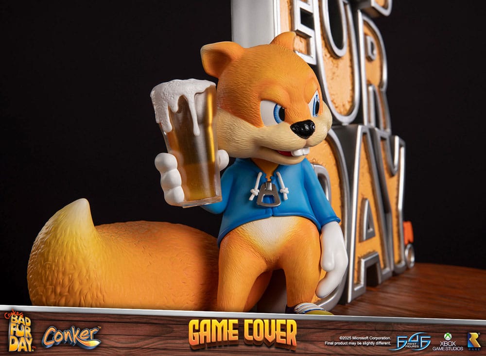 First 4 Figures Conker´s Bad Fur Day Game Cover Standard Edition Statue
