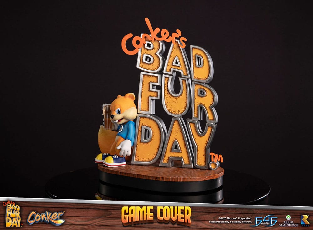 First 4 Figures Conker´s Bad Fur Day Game Cover Standard Edition Statue