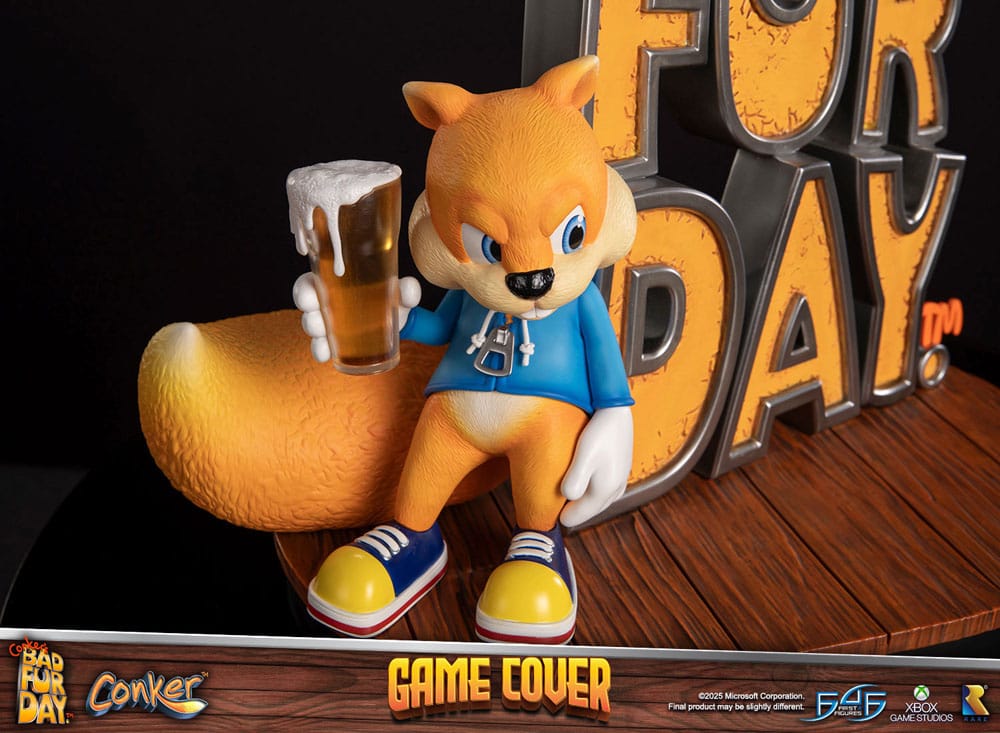 First 4 Figures Conker´s Bad Fur Day Game Cover Standard Edition Statue