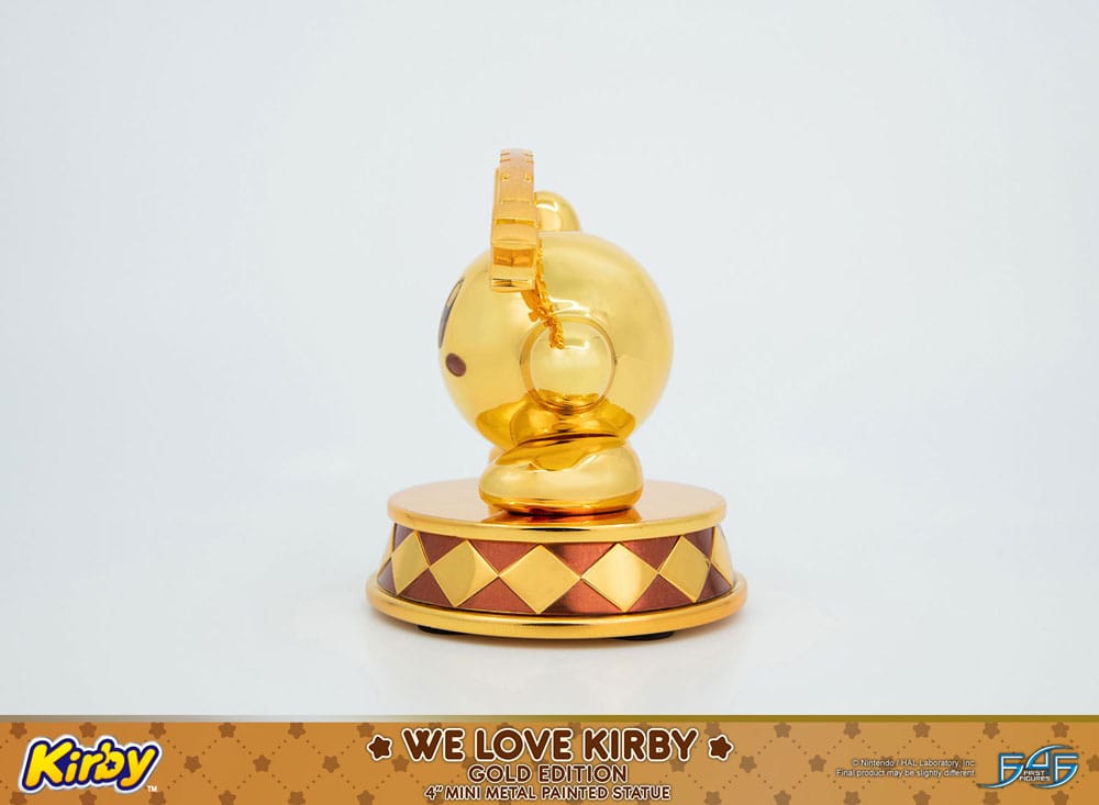 First 4 Figures Kirby We Love Kirby Gold Edition DieCast Statue