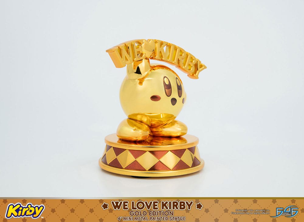 First 4 Figures Kirby We Love Kirby Gold Edition DieCast Statue