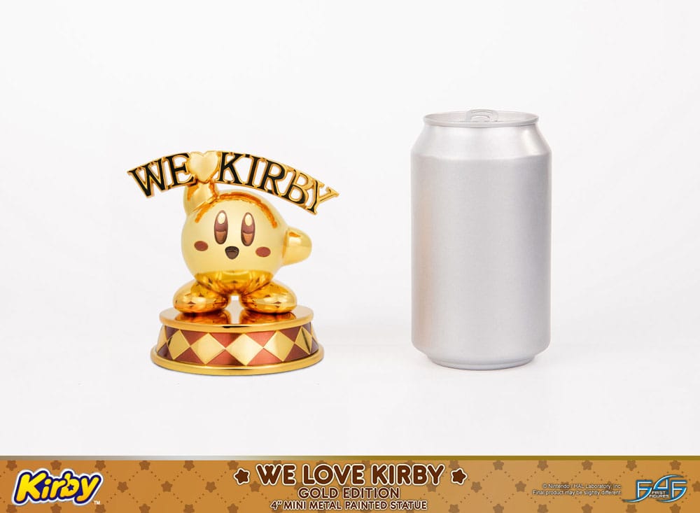 First 4 Figures Kirby We Love Kirby Gold Edition DieCast Statue