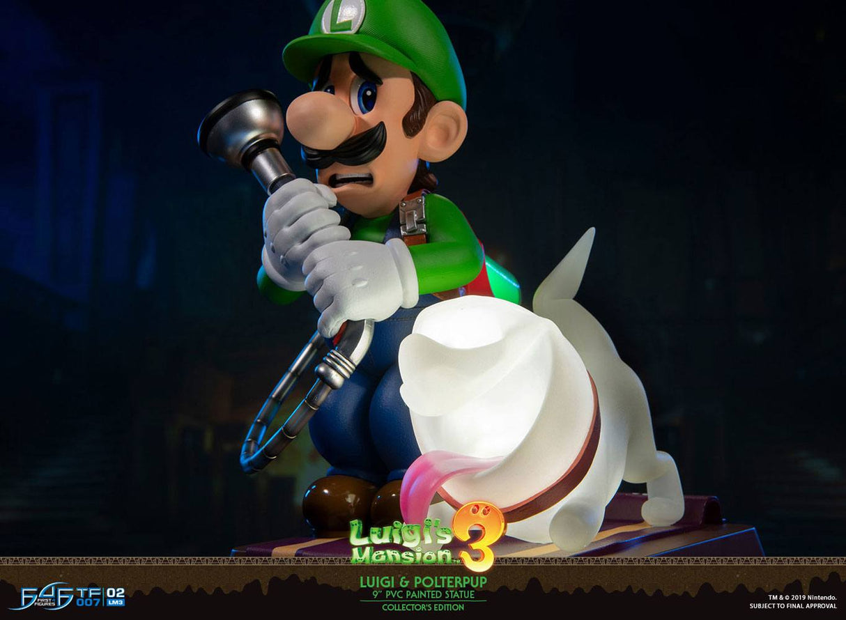 First 4 Figures Luigi’s Mansion 3 PVC Luigi & Polterpinscher Collector’s Edition Statue
