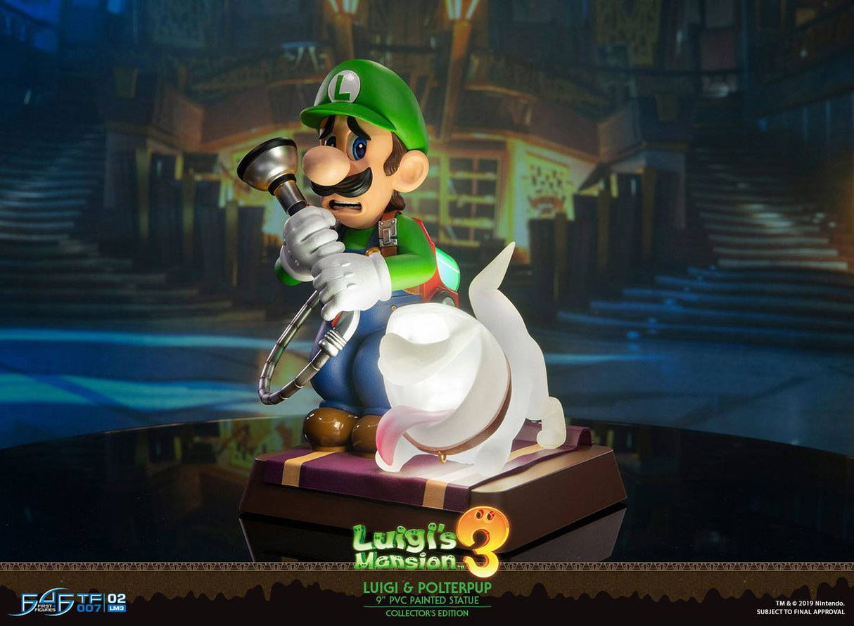 First 4 Figures Luigi’s Mansion 3 PVC Luigi & Polterpinscher Collector’s Edition Statue