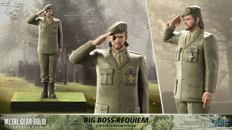 First 4 Figures Metal Gear Solid 3 Snake Eater Big Boss Requiem 1/4 Statue