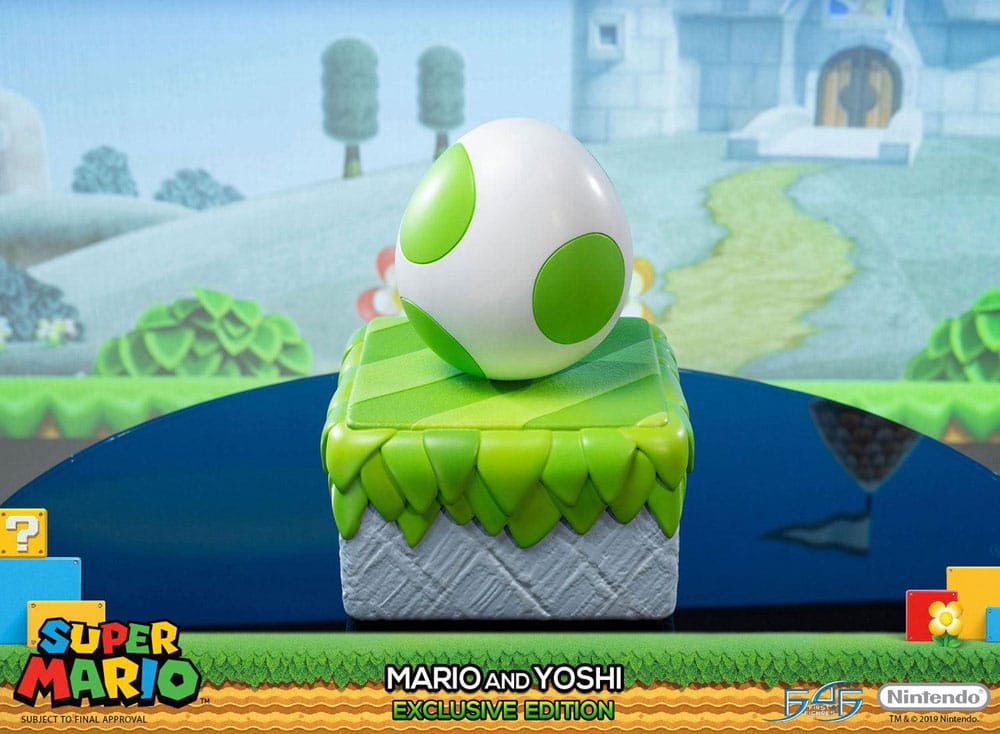 First 4 Figures Super Mario - Mario & Yoshi Exclusive Edition Statue